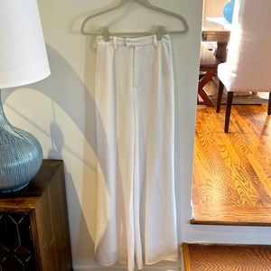 Misguided High waisted White Pants